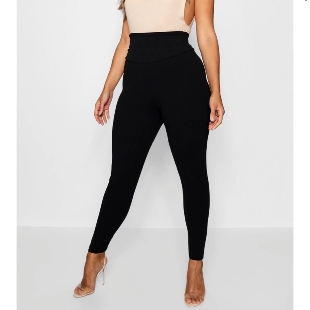Boohoo Plus sculp High waist leggings